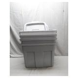 4 Rubbermaid Roughneck 18-Gallon Totes