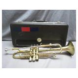 Brass Trumpet with Case by Bundy