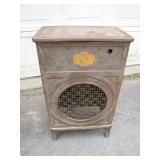 Atwater Kent Vintage Metal Radio Cabinet
