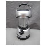 Battery-Powered Silver Camping Lantern