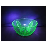 Fostoria Uranium Glass Ice Dish