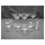 18 Crystal Glassware Pieces