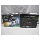 Sharper Image Radio Lantern and Clock Radio Set