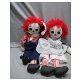 Raggedy Ann and Andy Collectible Pair