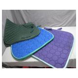 Quilted Saddle Pads for Equestrian Use