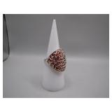Sterling Silver 925 Marked Filigree Ring, Size 7