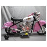 Pink Indian Motorcycle-Style Kids' Ride-On