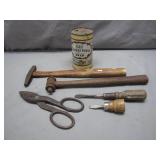 Rustic Toolkit With Old Georgetown Beer Can