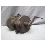Hand-Crank Metal Grinder Apparatus