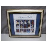 Framed Classic American Dolls Stamps