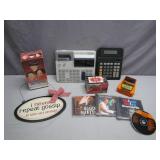 Eclectic Lot with Calculators, CDs, and More