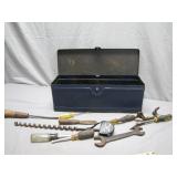 Metal Toolbox w/ Mixed Tools