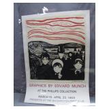 Graphics by Edvard Munch, 1969 Poster