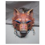 Handcrafted Wolf Mask With Unique Painted Details