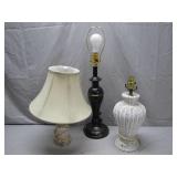 3 Distinct Table Lamps
