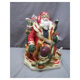 Studio Nova Woodland Holly Santa Cookie Jar