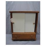 Wooden Doll Wardrobe With Accessories