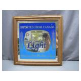 Molson Light Beer Mirror Sign