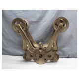 Cast Iron Industrial Double Pulley System