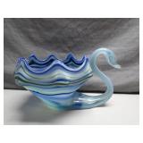 Murano Style Art Glass Swan