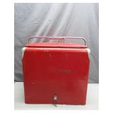 Proctor Refrigerator Co. Red Metal Cooler