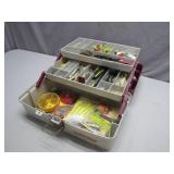 Loaded Fishing Tackle Box with Lures and...