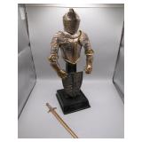 'English Knight' Model Armor on Display Base