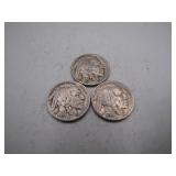 1935-1937 Buffalo Nickels Trio