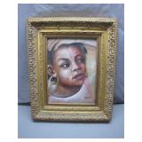 Framed Portrait Painting by J. Allen