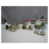 Four Lighthouse Figurines