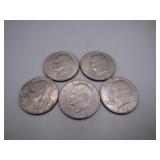 5 Ike Dollars From 1972