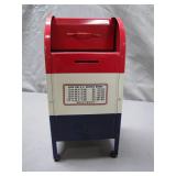 Miniature Mail Bank With Savings Chart