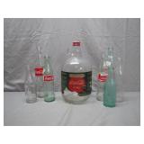 Coca-Cola Glass Bottles and Jug