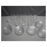 Fostoria Glass Set with Pressed Designs