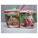 Holiday Decor Set: Fiber Optic House and...