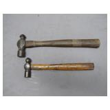 Vintage Ball-Peen Hammers, Set of Two
