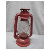 Classic Red Metal Kerosene Lantern