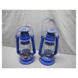 Blue Kerosene Lanterns