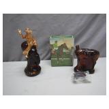Avon Bucking Bronco and Leather Aftershave Bottles