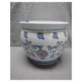 Hand-Painted Ceramic Bowl With Floral Motif