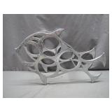 Aluminum Fish-Shaped Wine Rack