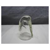 Clear Glass Bottom's Up Shot Glass with Face