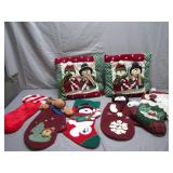 Holiday Stockings and Pillows