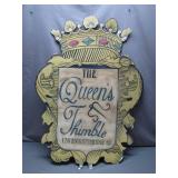 The Queen's Thimble Store Sign