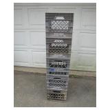 Stack of 5 Vintage Milk Crates