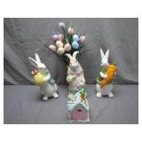 Decorative Easter Bunny Figurines
