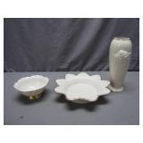 Lenox Ceramic Trio With Gold Accents