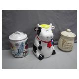 3 Ceramic Cookie Jars