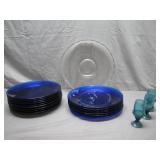 Blue Glass Tableware
