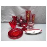 Ruby Red Glassware Assortment